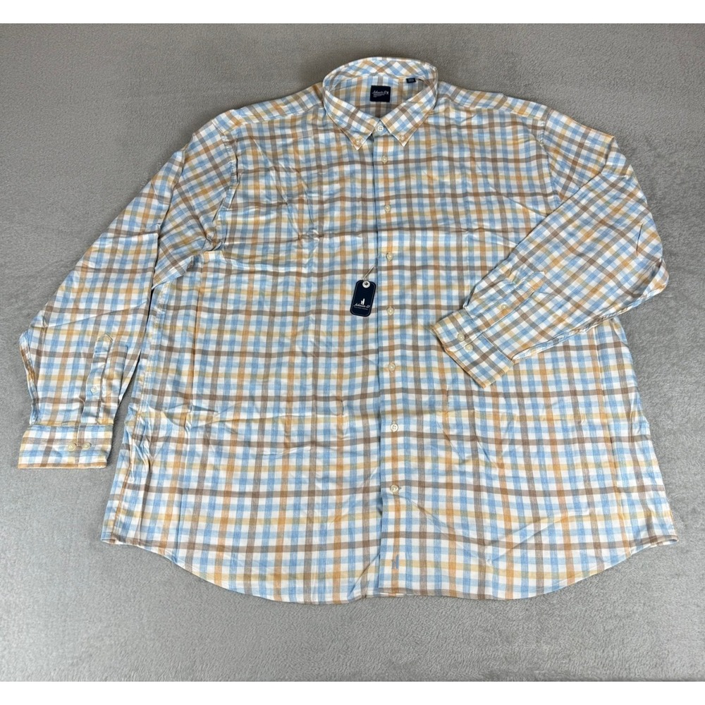 Johnnie-O Callum Performance Button-Down Mens 4XLT Maliblu Stretch $148 New NWT